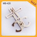 MB420 Metal Plate logo tags die cutting for bags/leather/garments/furniture